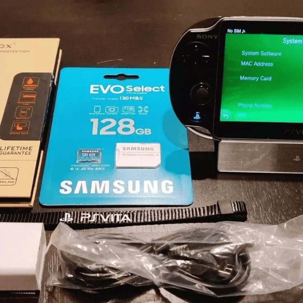 Sony PlayStation PS Vita OLED (PCH-1000) Firmware FW 3.65, 128GB - Ship in 1-DAY